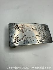 MaxSold Auction: Western Silversmiths Sterling Silver Western Belt Buckle, Medium - Morgan Hill (California, USA) PARTNER MANAGED Estate Sale Online Auction - Dougherty Avenue