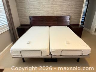 MaxSold Auction: King Size Oak Headboard + Nightstands  - Toronto (Ontario, Canada) PARTNER MANAGED Estate Sale Online Auction - Kimbark Boulevard