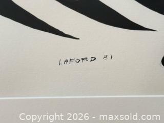 MaxSold Auction: Large Canadian Indigenous Signed John Eric Laford Painting c.1981 - Toronto (Ontario, Canada) PARTNER MANAGED Estate Sale Online Auction - Kimbark Boulevard