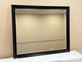 MaxSold Auction: Large Modern Espresso Framed Bevelled Mirror  - Toronto (Ontario, Canada) PARTNER MANAGED Estate Sale Online Auction - Kimbark Boulevard