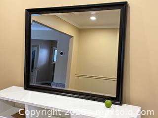 MaxSold Auction: Large Modern Espresso Framed Bevelled Mirror  - Toronto (Ontario, Canada) PARTNER MANAGED Estate Sale Online Auction - Kimbark Boulevard