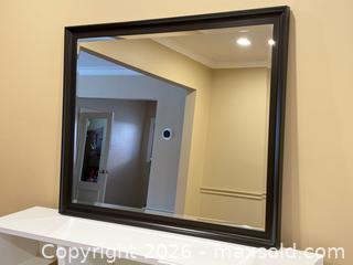 MaxSold Auction: Large Modern Espresso Framed Bevelled Mirror  - Toronto (Ontario, Canada) PARTNER MANAGED Estate Sale Online Auction - Kimbark Boulevard