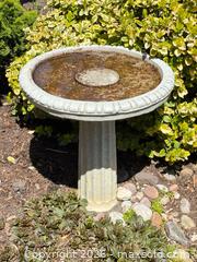 MaxSold Auction: Vintage Concrete Bird Bath  - Toronto (Ontario, Canada) PARTNER MANAGED Estate Sale Online Auction - Kimbark Boulevard