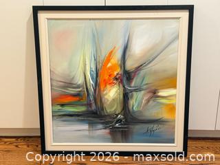 MaxSold Auction: Vintage Signed Abstract Oil on Canvas Painting  - Toronto (Ontario, Canada) PARTNER MANAGED Estate Sale Online Auction - Kimbark Boulevard