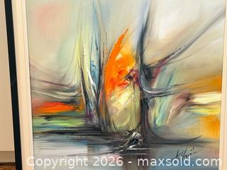 MaxSold Auction: Vintage Signed Abstract Oil on Canvas Painting  - Toronto (Ontario, Canada) PARTNER MANAGED Estate Sale Online Auction - Kimbark Boulevard