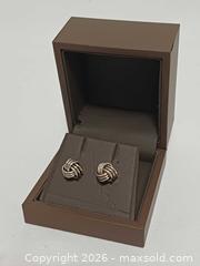 MaxSold Auction: Birks (925) Sterling Silver Knot Stud Earrings Marked with Original Box - Toronto (Ontario, Canada) PARTNER MANAGED Reseller Online Auction - Queen Street West