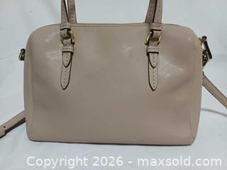MaxSold Auction: Coach Peyton Bennett Beige Leather Satchel Crossbody Handbag  - Toronto (Ontario, Canada) PARTNER MANAGED Reseller Online Auction - Queen Street West