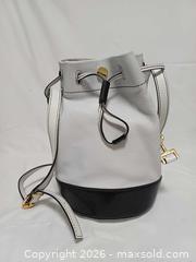 MaxSold Auction: Kenzo Black & White Leather Bucket Shoulder Handbag  - Toronto (Ontario, Canada) PARTNER MANAGED Reseller Online Auction - Queen Street West
