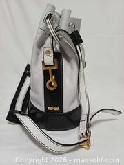 MaxSold Auction: Kenzo Black & White Leather Bucket Shoulder Handbag  - Toronto (Ontario, Canada) PARTNER MANAGED Reseller Online Auction - Queen Street West