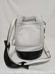 MaxSold Auction: Kenzo Black & White Leather Bucket Shoulder Handbag  - Toronto (Ontario, Canada) PARTNER MANAGED Reseller Online Auction - Queen Street West