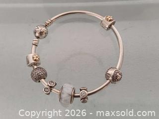 MaxSold Auction: Pandora S925 Ale Sterling Silver Charms Bracelet Marked with Original Box - Toronto (Ontario, Canada) PARTNER MANAGED Reseller Online Auction - Queen Street West