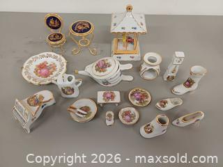 MaxSold Auction: Vintage Limoges France Miniature Porcelain Furniture Etc. Lot - Toronto (Ontario, Canada) PARTNER MANAGED Reseller Online Auction - Queen Street West