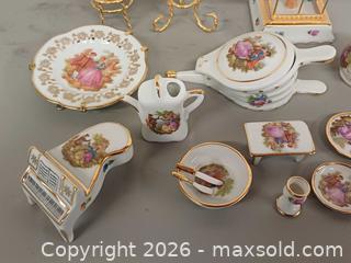 MaxSold Auction: Vintage Limoges France Miniature Porcelain Furniture Etc. Lot - Toronto (Ontario, Canada) PARTNER MANAGED Reseller Online Auction - Queen Street West