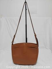 MaxSold Auction: Vintage Longchamp Brown Leather Crossbody Bag  - Toronto (Ontario, Canada) PARTNER MANAGED Reseller Online Auction - Queen Street West