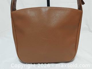 MaxSold Auction: Vintage Longchamp Brown Leather Crossbody Bag  - Toronto (Ontario, Canada) PARTNER MANAGED Reseller Online Auction - Queen Street West