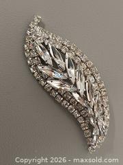 MaxSold Auction: Vintage Sherman Clear Rhinestone Leaf Brooch - Toronto (Ontario, Canada) PARTNER MANAGED Reseller Online Auction - Queen Street West