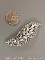 MaxSold Auction: Vintage Sherman Clear Rhinestone Leaf Brooch - Toronto (Ontario, Canada) PARTNER MANAGED Reseller Online Auction - Queen Street West
