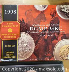 MaxSold Auction: 1998 Canadian RCMP 125th Anniversary Proof Set issued by the Royal Canadian Mint - Toronto (Ontario, Canada) PARTNER MANAGED Downsizing Online Auction - Batavia Avenue