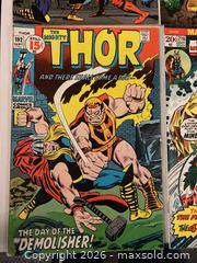 MaxSold Auction: collection of vintage Marvel comic books featuring characters like Thor, Spider-Man, and Venom - Toronto (Ontario, Canada) PARTNER MANAGED Downsizing Online Auction - Batavia Avenue