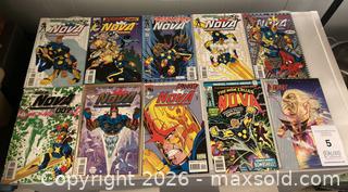 MaxSold Auction: Comic book collection - Various issues of the Marvel Comics series Nova The Human Rocket - Toronto (Ontario, Canada) PARTNER MANAGED Downsizing Online Auction - Batavia Avenue