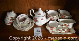 MaxSold Auction: Vintage china set - Royal Albert tea service in the "Centennial Rose" pattern - Toronto (Ontario, Canada) PARTNER MANAGED Downsizing Online Auction - Batavia Avenue