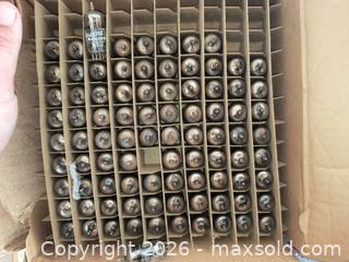MaxSold Auction: Collection Box "Lot New old Stock" Radio Tubes For amplifier or other Electronics - South Frontenac (Ontario, Canada) SELLER MANAGED Moving Online Auction - Battersea Road