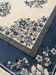 MaxSold Auction:  Ivory Navy Pink Floral Medallion Area Rug C - Kingston (Ontario, Canada) SELLER MANAGED Moving Online Auction - Acadia Drive