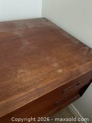 MaxSold Auction: Mid-Century Teak 2-Drawer Table B - Kingston (Ontario, Canada) SELLER MANAGED Moving Online Auction - Acadia Drive