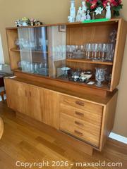 MaxSold Auction: Mid-Century Teak Hutch / China Cabinet with Drawers C - Kingston (Ontario, Canada) SELLER MANAGED Moving Online Auction - Acadia Drive