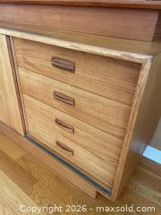 MaxSold Auction: Mid-Century Teak Hutch / China Cabinet with Drawers C - Kingston (Ontario, Canada) SELLER MANAGED Moving Online Auction - Acadia Drive