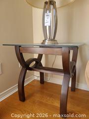 MaxSold Auction: Pair of Glass- Wood End Tables B - Kingston (Ontario, Canada) SELLER MANAGED Moving Online Auction - Acadia Drive