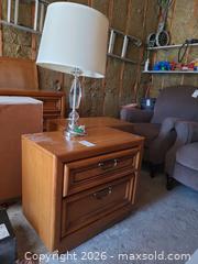MaxSold Auction: Pair of Nightstands and Lamp B - Kingston (Ontario, Canada) SELLER MANAGED Moving Online Auction - Acadia Drive