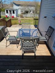 MaxSold Auction: Patio Dining Set, Charcoal Metal Frame B - Kingston (Ontario, Canada) SELLER MANAGED Moving Online Auction - Acadia Drive