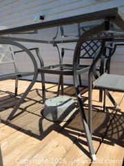 MaxSold Auction: Patio Dining Set, Charcoal Metal Frame B - Kingston (Ontario, Canada) SELLER MANAGED Moving Online Auction - Acadia Drive