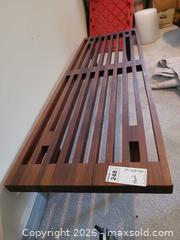MaxSold Auction: Teak Mid-Century Slatted Bench B - Kingston (Ontario, Canada) SELLER MANAGED Moving Online Auction - Acadia Drive
