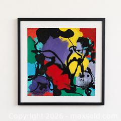 MaxSold Auction: John MacGregor (Canadian 1942–2019) Signed Mixed Media Abstract on Paper (1998) - Orangeville (Ontario, Canada) SELLER MANAGED Downsizing Online Auction - Glenforest Road