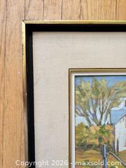 MaxSold Auction: Raymond C. Bourque (Canadian 1922–1982) Signed Original Oil on Board - Rural Folk Landscape - Orangeville (Ontario, Canada) SELLER MANAGED Downsizing Online Auction - Glenforest Road
