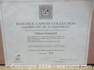 MaxSold Auction: “Christmas at the Cottage” Framed Limited Edition Print – Trisha Romance - Oshawa (Ontario, Canada) SELLER MANAGED Downsizing Online Auction - Centre Street South
