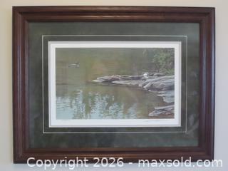 MaxSold Auction: "Morning Cove - Common Loon" Framed Limited Edition Print – Robert Bateman - Oshawa (Ontario, Canada) SELLER MANAGED Downsizing Online Auction - Centre Street South