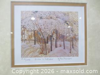 MaxSold Auction: "Snow in October" and "Birches" by Tom Thompson - Oshawa (Ontario, Canada) SELLER MANAGED Downsizing Online Auction - Centre Street South