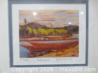 MaxSold Auction: "Summer Clouds" and "Bateaux" by Tom Thompson - Oshawa (Ontario, Canada) SELLER MANAGED Downsizing Online Auction - Centre Street South