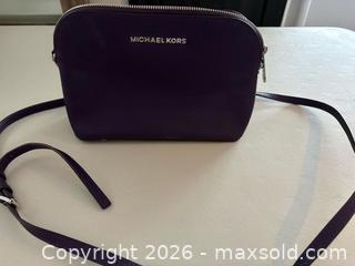 MaxSold Auction: Michael Kors Purse - Purple - Mississauga (Ontario, Canada) SELLER MANAGED Downsizing Online Auction - Kazoo Court
