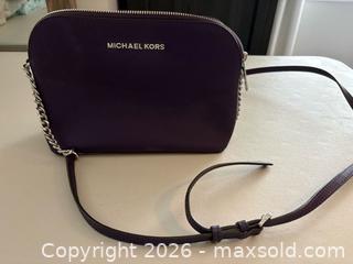 MaxSold Auction: Michael Kors Purse - Purple - Mississauga (Ontario, Canada) SELLER MANAGED Downsizing Online Auction - Kazoo Court