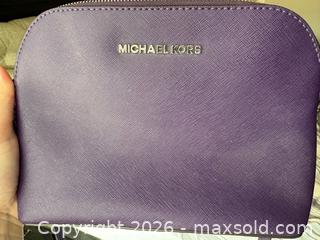 MaxSold Auction: Michael Kors Purse - Purple - Mississauga (Ontario, Canada) SELLER MANAGED Downsizing Online Auction - Kazoo Court
