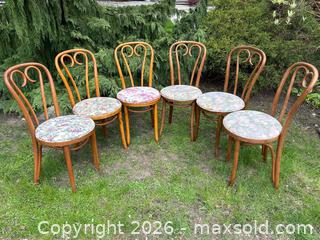 MaxSold Auction: Set of 6 Vintage “Sweetheart” Bentwood Café Dining Chairs by Thonet - London (Ontario, Canada) PARTNER MANAGED Downsizing Online Auction - Trillium Crescent