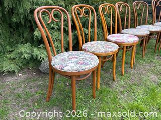 MaxSold Auction: Set of 6 Vintage “Sweetheart” Bentwood Café Dining Chairs by Thonet - London (Ontario, Canada) PARTNER MANAGED Downsizing Online Auction - Trillium Crescent