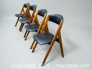 MaxSold Auction: Set of Four Vintage Folding Dining Chairs – Coronet “Wonderfold” Style - London (Ontario, Canada) PARTNER MANAGED Downsizing Online Auction - Trillium Crescent