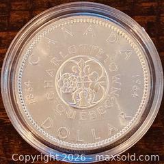 MaxSold Auction: 1864-1964 Cdn. Silver Queen Elizabeth II One Dollar  - Newmarket (Ontario, Canada) PARTNER MANAGED Reseller Online Auction - Walter Avenue