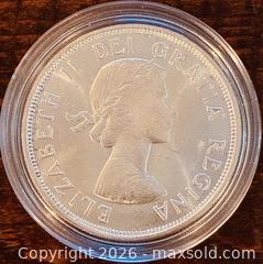 MaxSold Auction: 1864-1964 Cdn. Silver Queen Elizabeth II One Dollar  - Newmarket (Ontario, Canada) PARTNER MANAGED Reseller Online Auction - Walter Avenue