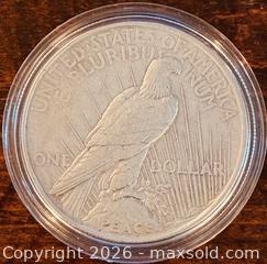 MaxSold Auction: 1922 US Silver Peace One Dollar  - Newmarket (Ontario, Canada) PARTNER MANAGED Reseller Online Auction - Walter Avenue